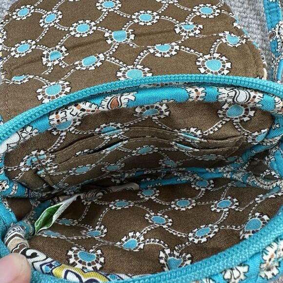 VERA BRADLEY Little Hip Bag Crossbody & Belt Bag Totally Turquoise Adjustable - Picture 6 of 9
